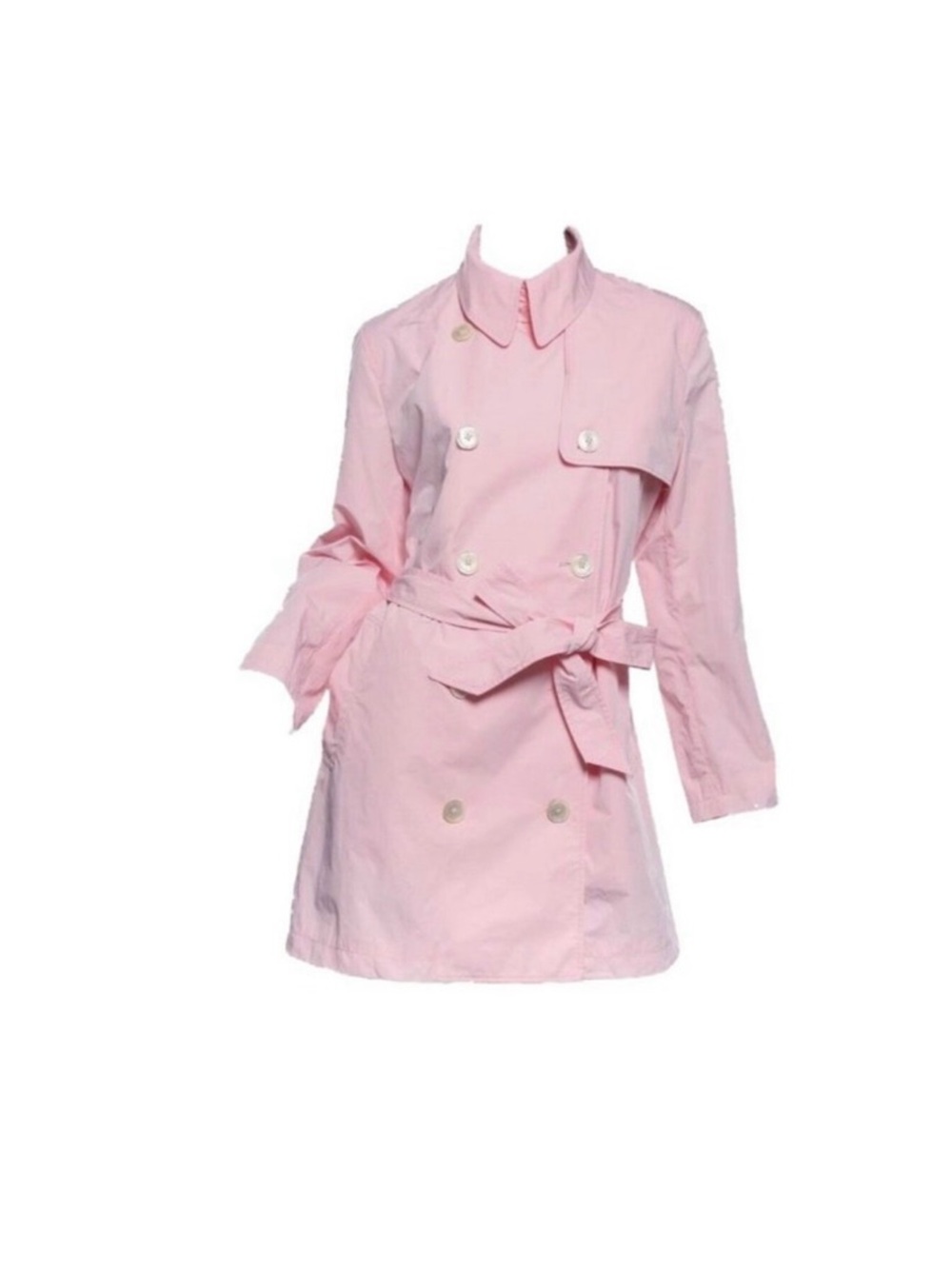 Ralph Lauren Light Pink Double-Breasted Trench Coat